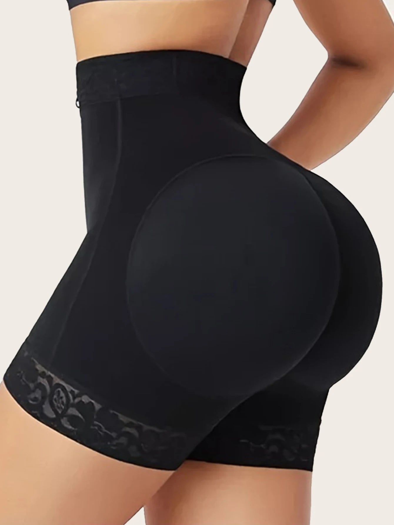 Women’s Lace Trim Sculpting Panties – Breathable Butt-Lifting Control Shapewear