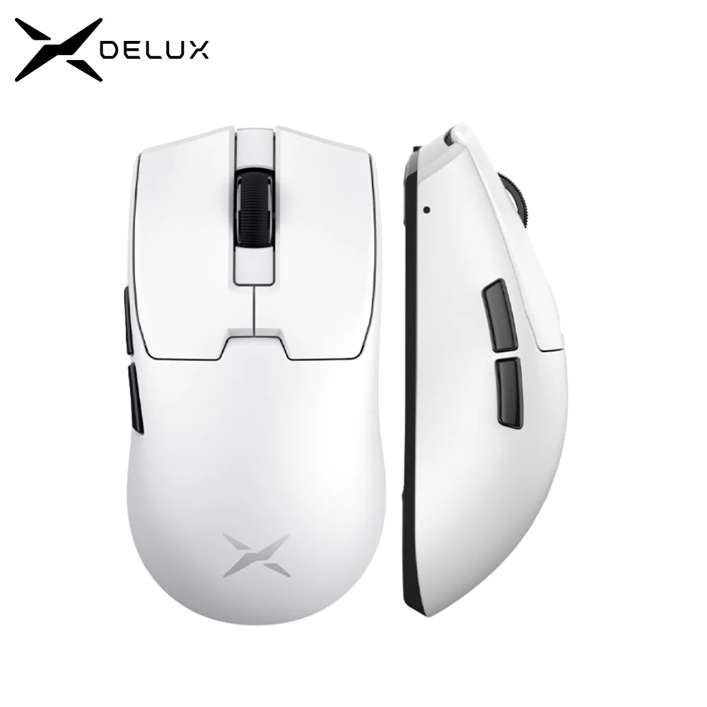 Delux M800mini Wireless Gaming Mouse, 46g Lightweight,PAW3311,1KHz Polling Rate Recharge Mice for Small to Medium Hand PC Gamer