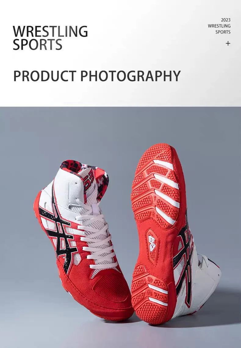 Men Wrestling Shoes Comfortable Male Wrestling Footwears Non Slip Boxing Shoes Lightweight