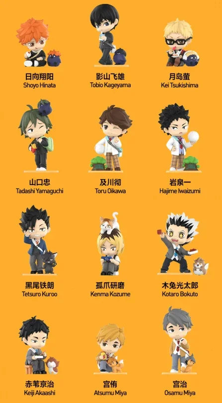POP MART HAIKYU!! OFF-COURT VIBES Series  Mystery Box Genuine Blind Box Guess Toys Bag Ornament Figurine Home Decor Desktop Doll