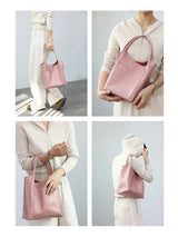 Women Genuine Leather Tote Luxury Light Weight And Comfortable To Use Handbag Colorful Soft Shopping Bags