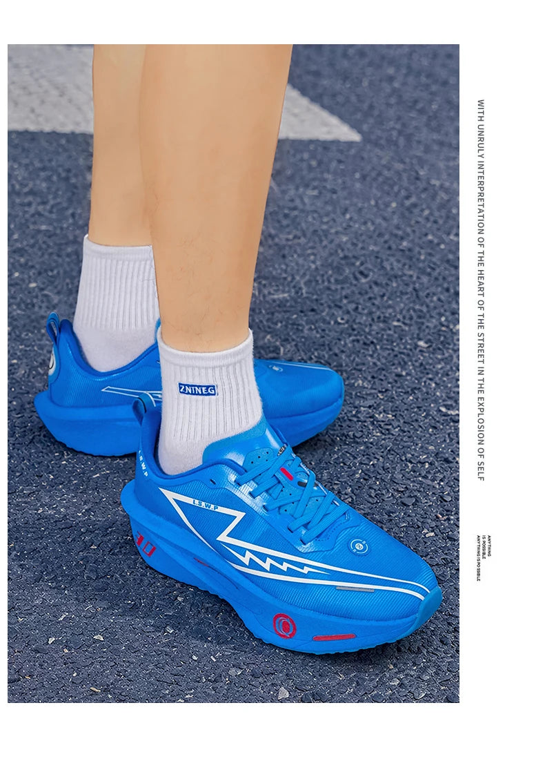Men Marathon Running Shoes Carbon Plate Training Race Sports Outdoor Breathable Lightweight Women Comfortable Athletic Sneakers
