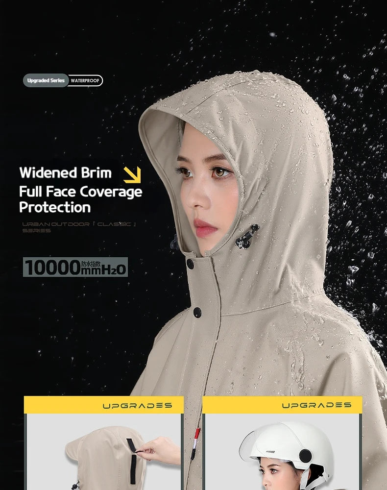 All-Weather Full-Body Poncho for Cycling & Hiking