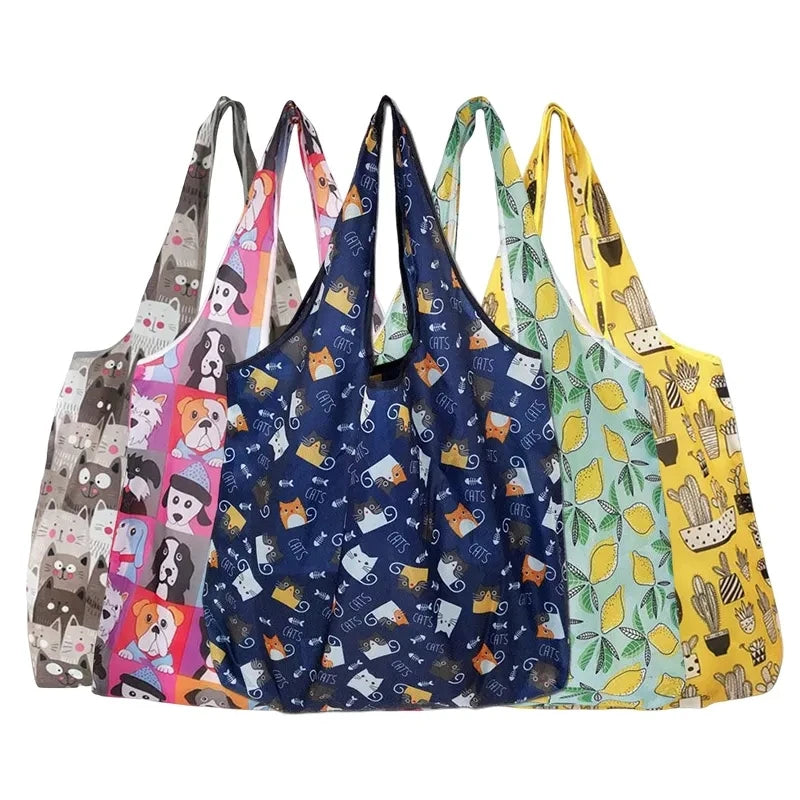 Foldable Reusable Shopping Bag – Eco-Friendly Tote