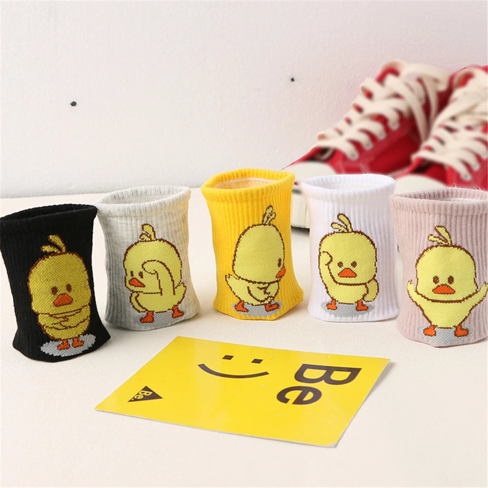 Dancing Duck Cartoon Art Socks