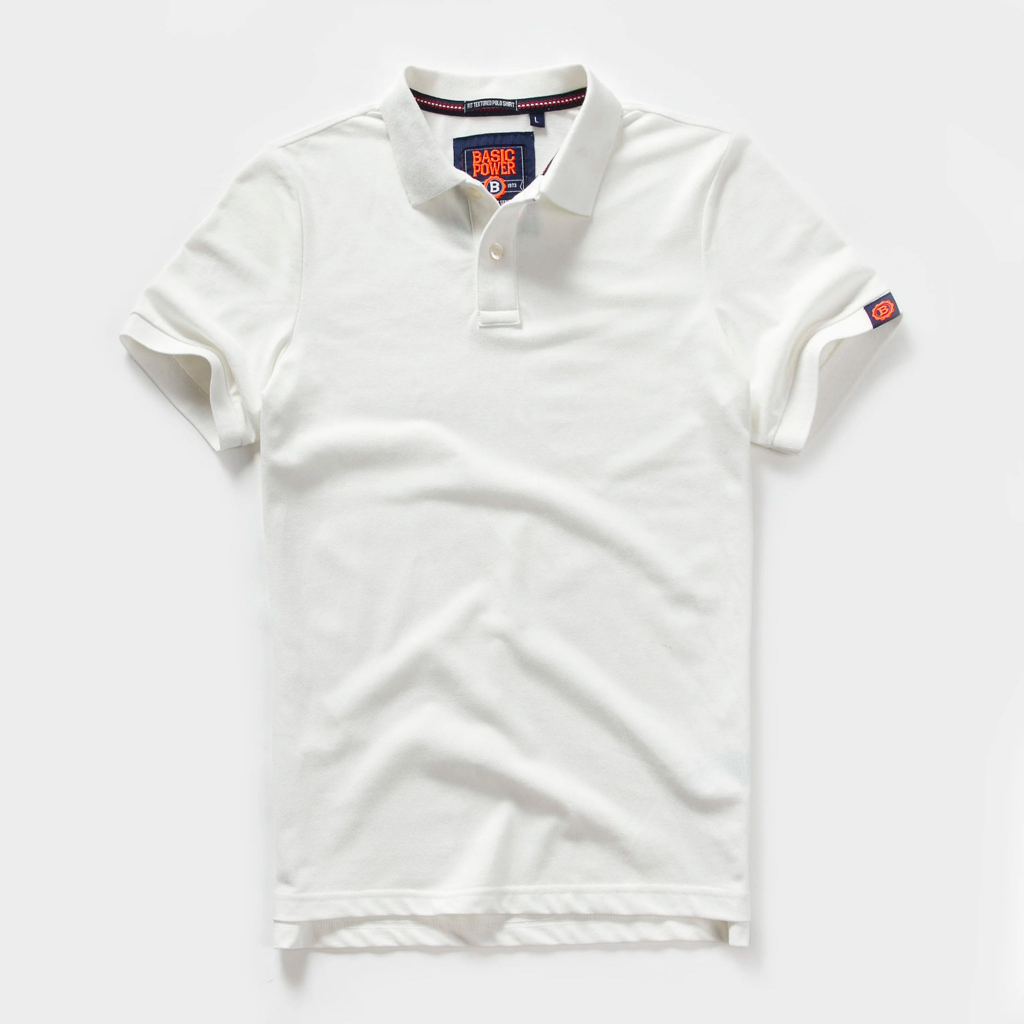 Men's Premium Cotton Polo Shirt | Short Sleeve Emblem Tee