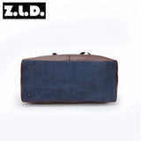 Original Canvas Leather Men Travel Bags Carry on Luggage Bags Men Duffel Bags Travel Tote Large Weekend Bag Overnight