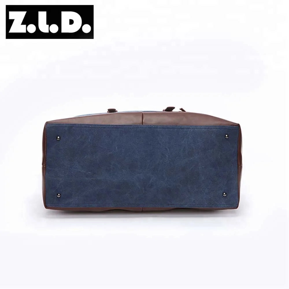 Original Canvas Leather Men Travel Bags Carry on Luggage Bags Men Duffel Bags Travel Tote Large Weekend Bag Overnight