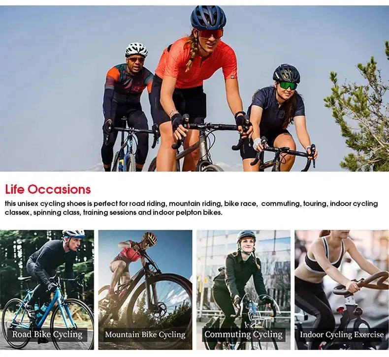 Cycling Sneaker MTB Men Sport Road Bike Boots Flat Racing Speed Sneakers Trail Mountain Bicycle Footwear Spd Pedal Cycling Shoes