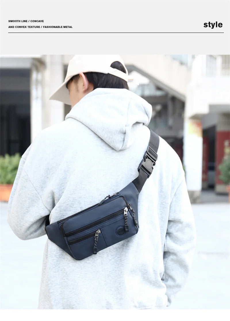 Fashion Unisex Waterproof Waist Bag Pack Male Belt Pouch Ladies Kangaroo Hip Phone Work Purse - Travel Gear for Men and Women