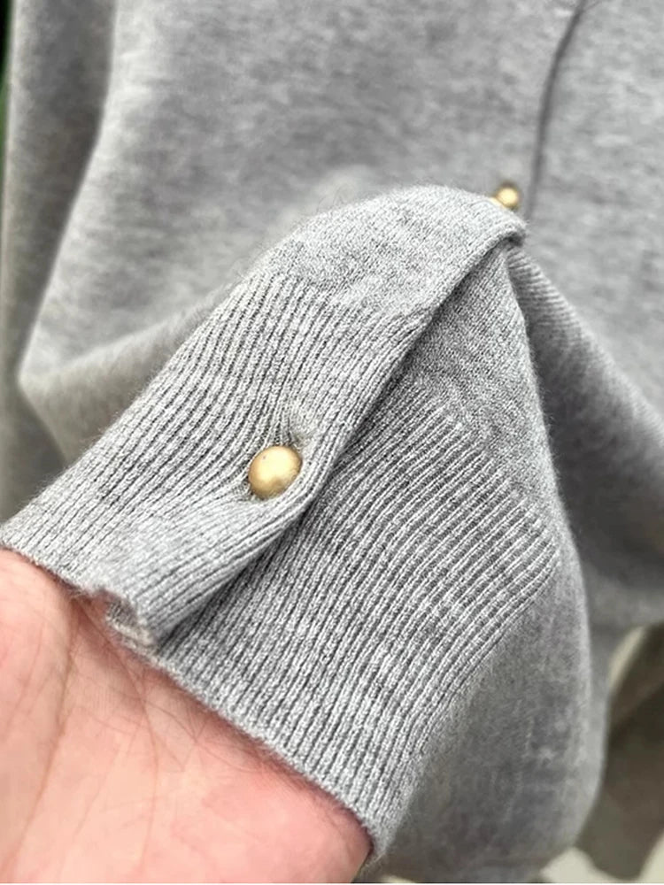 Classic O-Neck Knit Cardigan