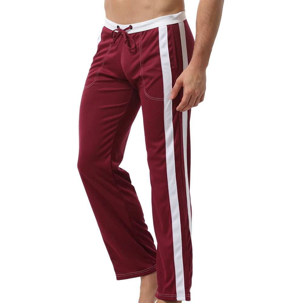 Men's Nylon Jogger Pants with Elastic Waist