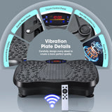 Vibration Plate Exercise Machine with Bluetooth & Full Body Shaker