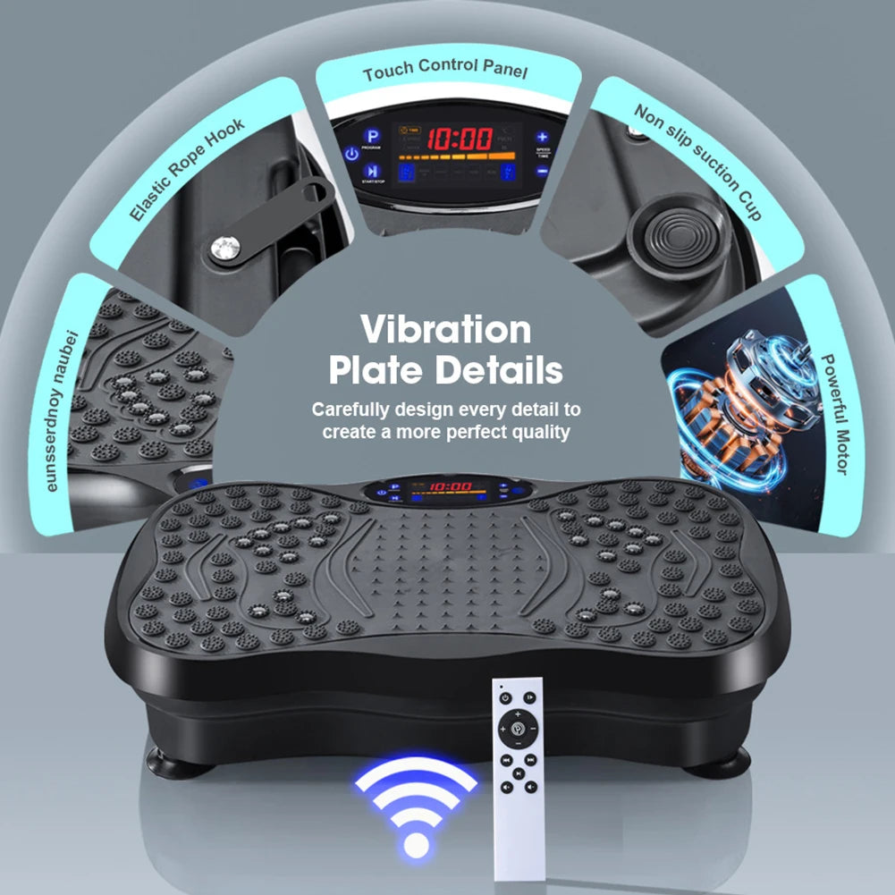 Vibration Plate Exercise Machine with Bluetooth & Full Body Shaker