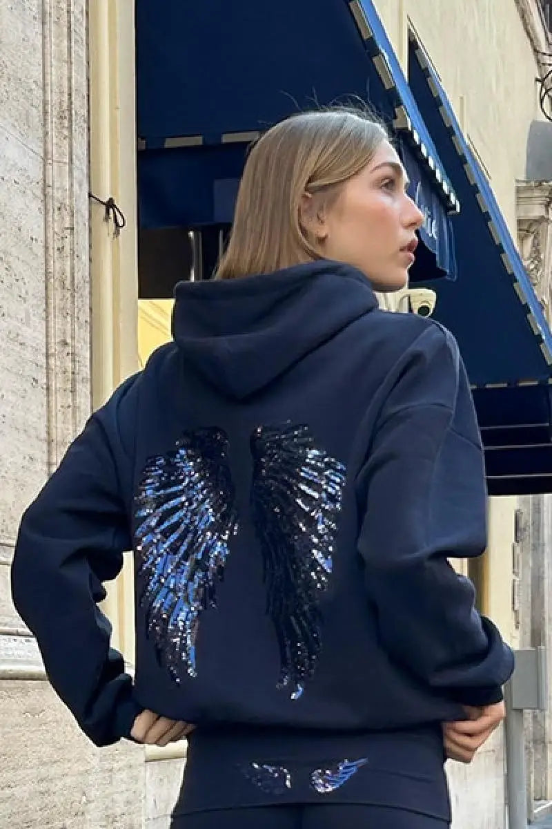Women's Sequined Wing Hoodie