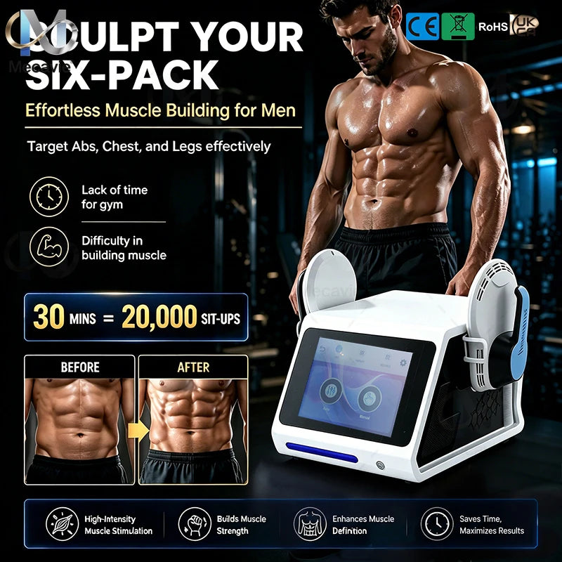 2026Latest EMS Body Building Machine with RF Fat Removal 2 Handles Muscle Sculpting for Fitness And Wellness Body Muscle Stimula
