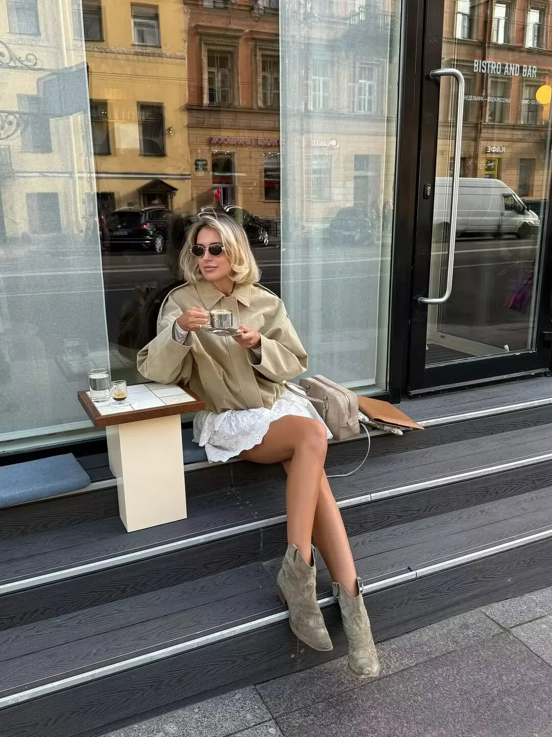 YENKYE New 2025 Women Suede Textured Bomber Jacket Long Sleeve Lapel Collar Loose Coats Casual Female Outerwear Chic Tops