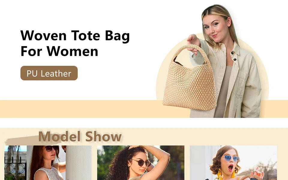 Hand-Woven Leather Tote & Shopper