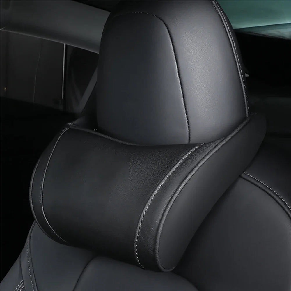 Neck Pillow Headrest Pillow Automobile Seat Neck Rest Auto Seat Head Support Pillow  Accessories suit For Tesla Model 3 Y X S