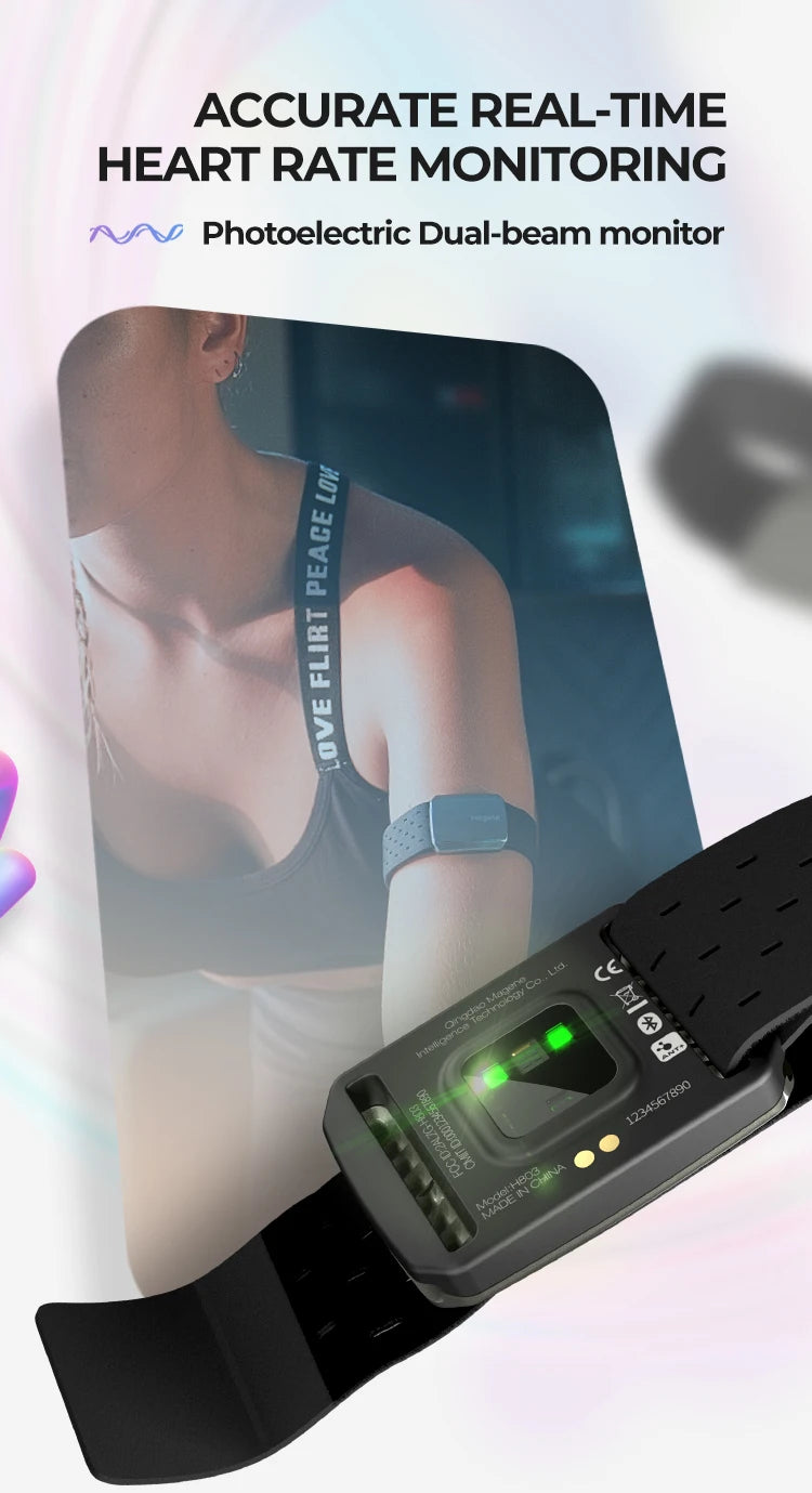 Magene H803 Heart Rate Armband | Dual-Mode ANT+ & Bluetooth