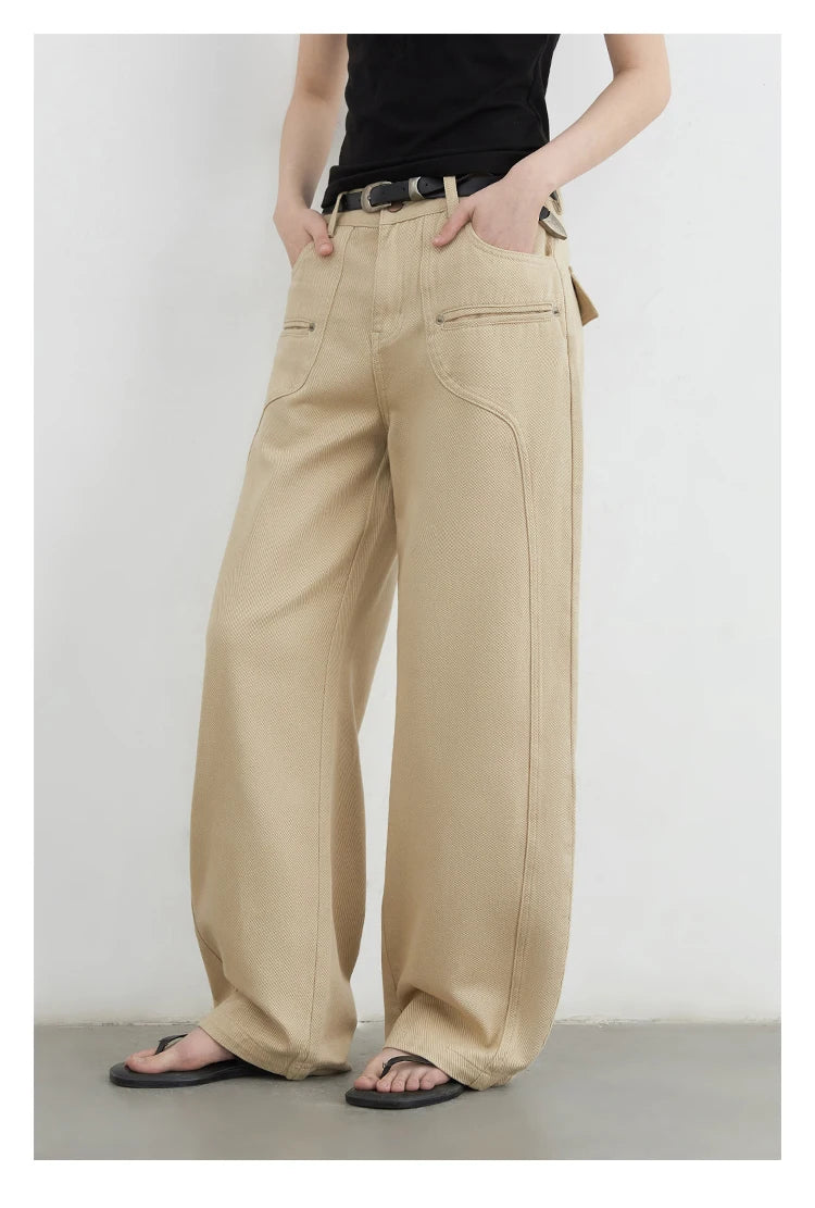 Women's High-Waist Wide Leg Denim Jeans – Relaxed Fit