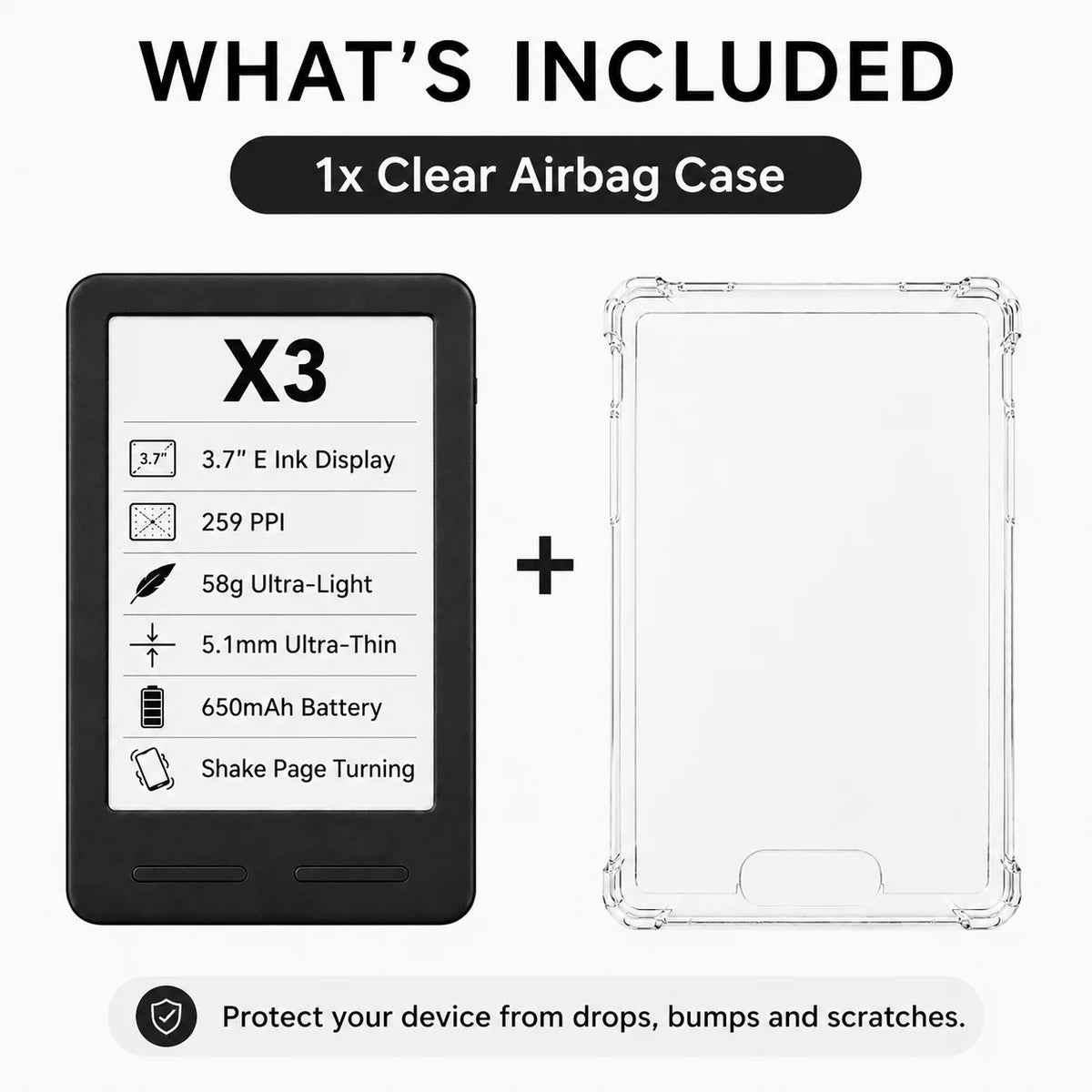 XTEINK Pocket E Ink E-Reader for Travel & Daily Reading