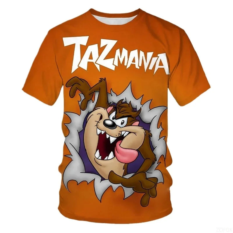 3D Anime Animal Print T-Shirt