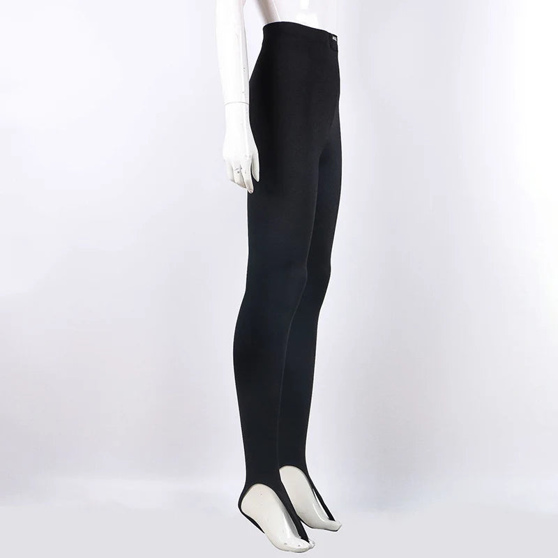 Women's Black Glitter Skinny Pants