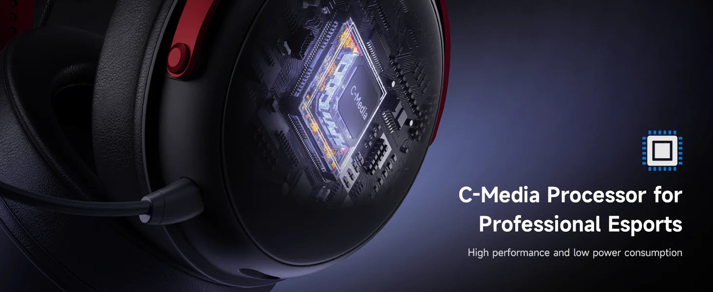 MCHOSE V9 Pro Gaming Wireless  Headset Surround Sound Headphones Noise Canceling Mic Low Latency Lightweight for PS5 PC SWITCH