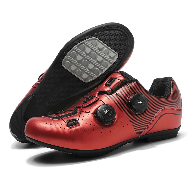 2026 MTB Cycling Sneaker Men A5 Leather Self-Locking Cleat Spd Road Bike Shoes Women Flat Trail Train Mountain Bicycle Shoes