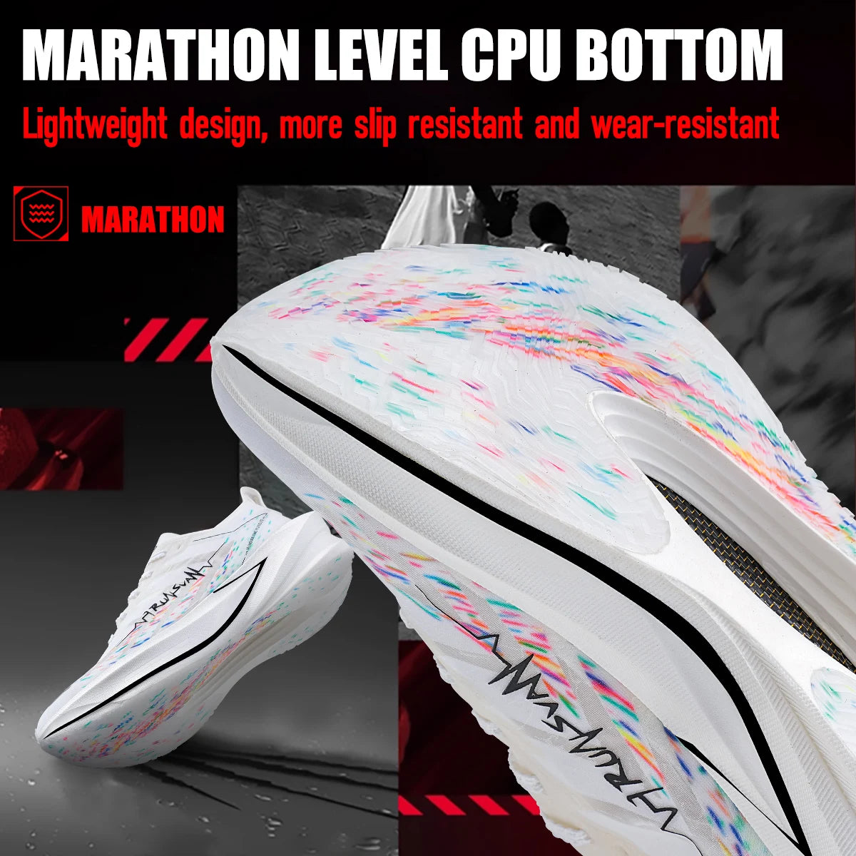 IRUNSVAN Carbon Plate Running Shoes with Cushioning and Rebound Suitable for Both Men and Women in Marathon Running 131