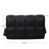 Women's Designer Plaid Crossbody – Soft PU Leather Small Shoulder Bag with Top Handle