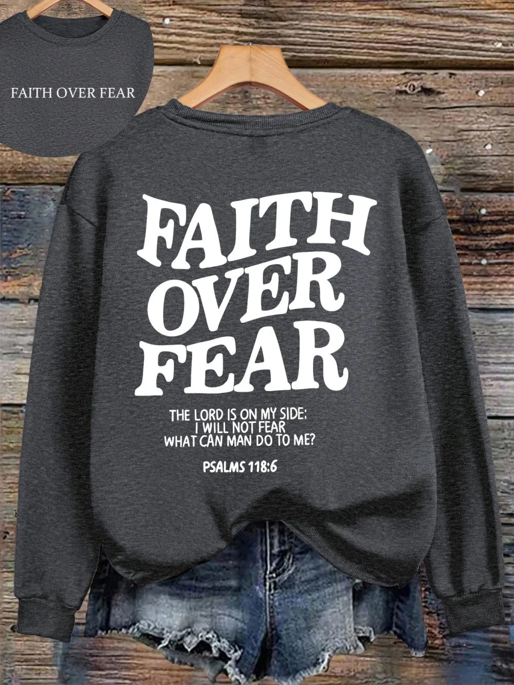 Faith Over Fear Fleece Hoodie