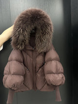 Winter Large Fur Hooded Down Jacket