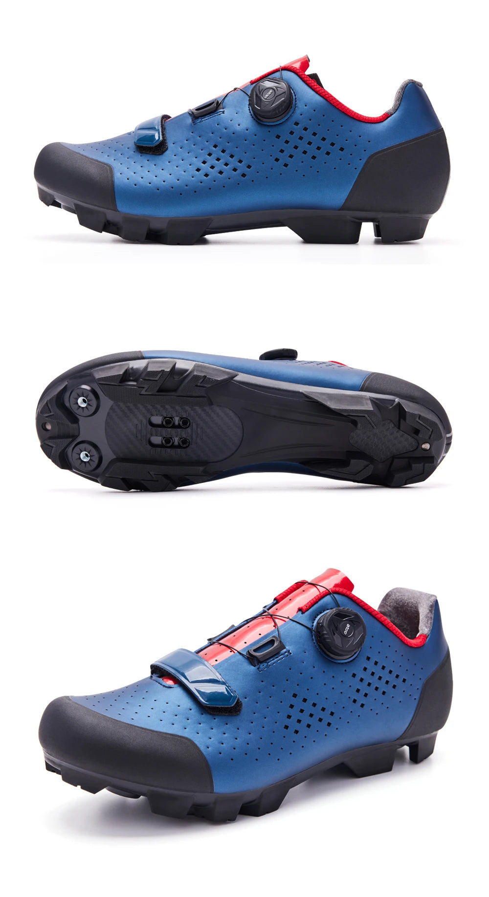 Santic Cycling Shoes MTB Mountain Bike Wear Resistant Breathable Bicycle Nylon Bottom Self-Locking Riding Shoes MN1128