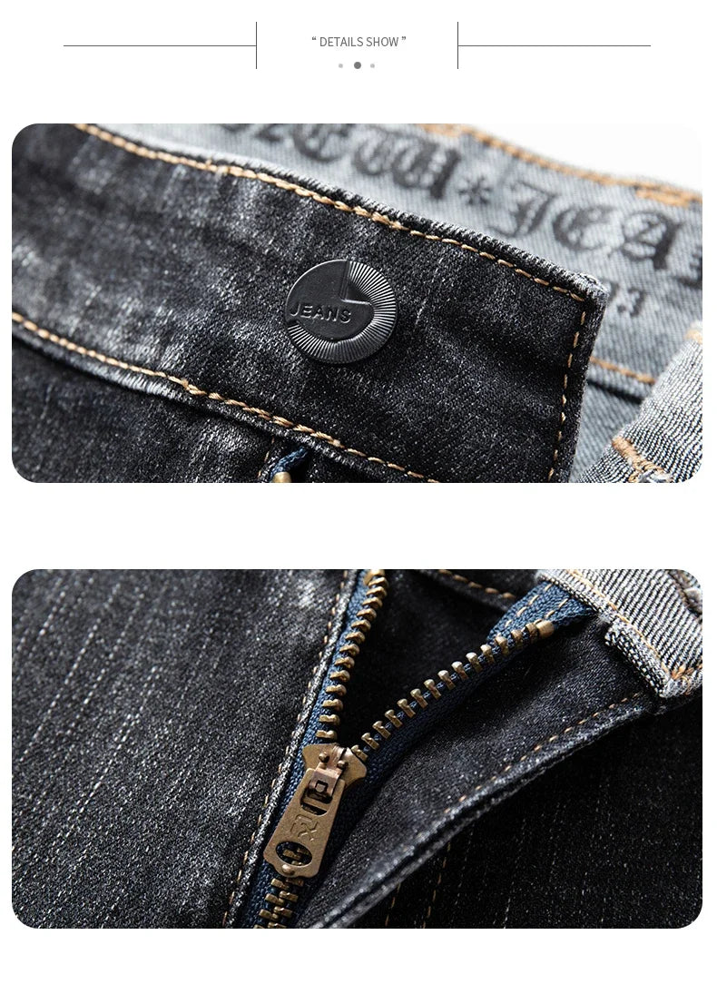 Men’s Classic Straight-Leg Stretch Jeans