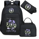 Hot Katseye Funny Print Backpacks WIth Lunch Bags Multi-pocket Camouflage Teens Travel Laptop Backpack Women School Bag Mochila
