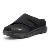 FitVille Men'S Half Slippers Diabetic Shoes Extra Wide 4E Adjustable Lightweight Casual Shoe For Swollen Feet Plantar Fasciitis