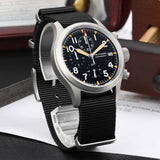 Militado ML1868KF Quartz 3 Dial Watch VK67 Chronograph Movement Luminous Watches Sapphire Glass 100m Water Resistance Wristwatch