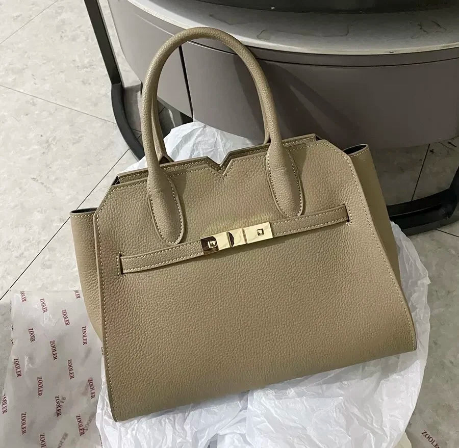 Hot Seller ZOOLER Quality Handmade 100%  Genuine Leather Women Handbag Luxurious Tote Shoulder Bags Female Business Use#YC368