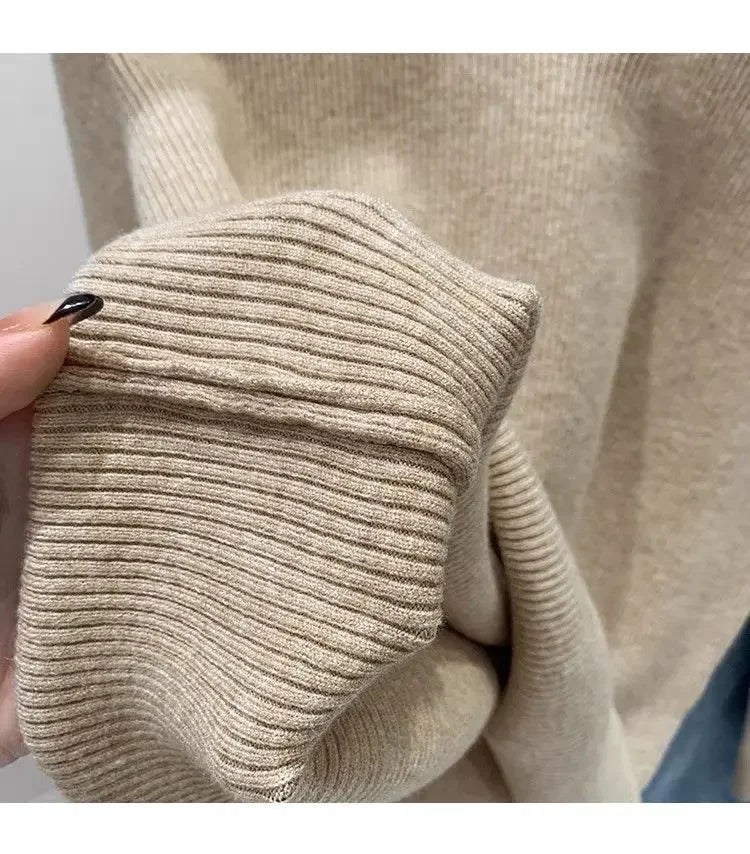 Women's Polo Collar Knit Sweater