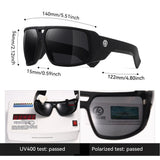 KDEAM Muscle Car Styling And Serious Performance Polarized Men's Sunglasses Sport Cycling Glasses Features Sturdy 5-Barrel Hinge