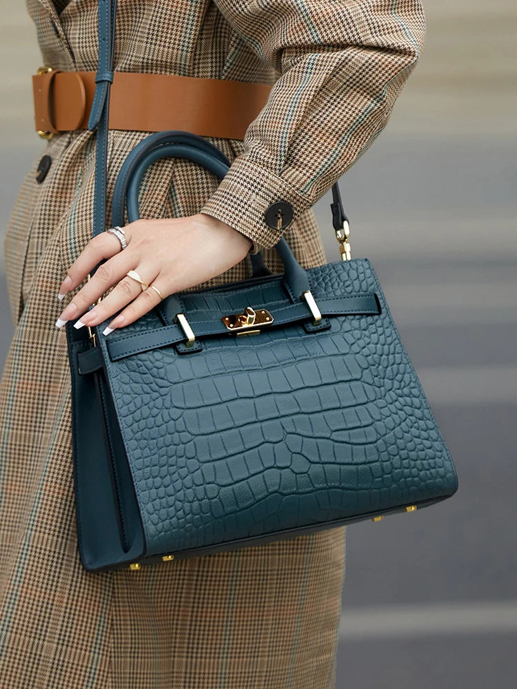 Hot ZOOLER Fashion Woman Bag Full Genuine Leather Shoulder Bags for Businesswomen Real Cow Handbags Purses Bolsa Feminina #wg383