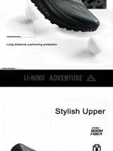 Li-Ning Men's DI LU 2 Trail Running Shoes XTRM-BOOM FIBER Cushion LN DWR Water Repellent LiNing Anti-slip Sports Shoes ARNV009