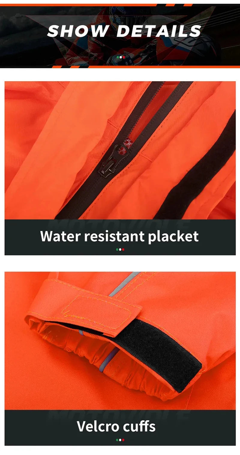 Waterproof Motorcycle Rain Suit – Jacket & Pants Set