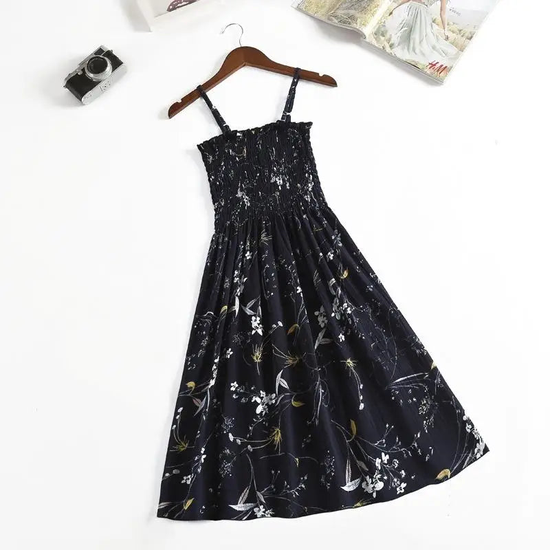 Summer Chiffon Spaghetti Strap Mini Dress