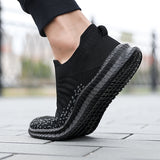Men's Slip-On Casual Sneakers — Breathable Mesh, Lightweight, Anti-Slip