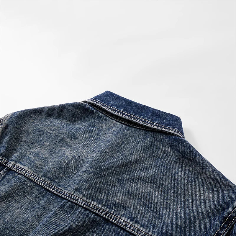 Washed Heavyweight Denim Jacket – Vintage Workwear