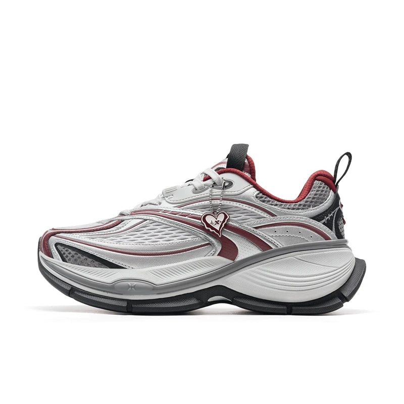 Xtep Basque 2 Casual Shoes for Men Height-increasing Mesh Cushioning Retro Millennium Daddy Female Shoes 875219320012