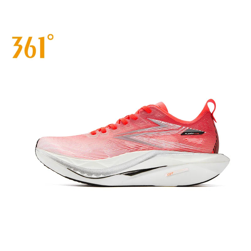 361 Degrees Flame 5 Future Running Shoes New Marathon Plate Racing Carbon Breathable Durable Cushion Stable Sneakers 672612207